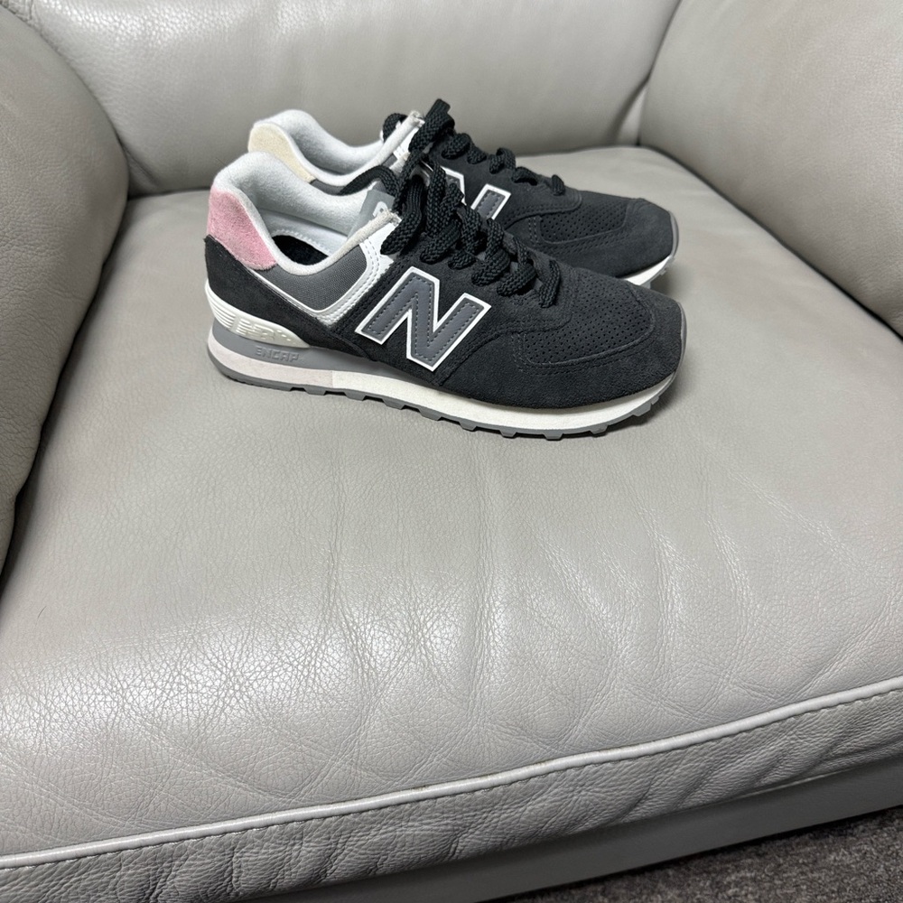 New Balance Gray and Pink Athletic Shoes